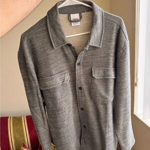 Zara Charcoal Button-Up Men's Jacket